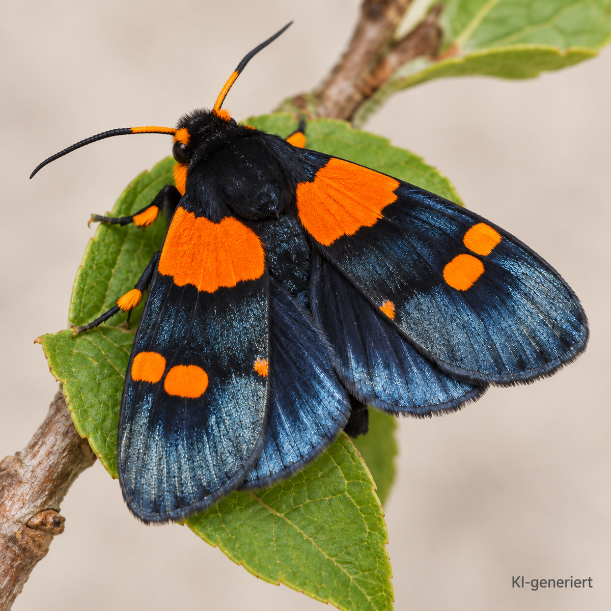 Metallblauer Pfirsichfalter (Egybolis vaillantina)