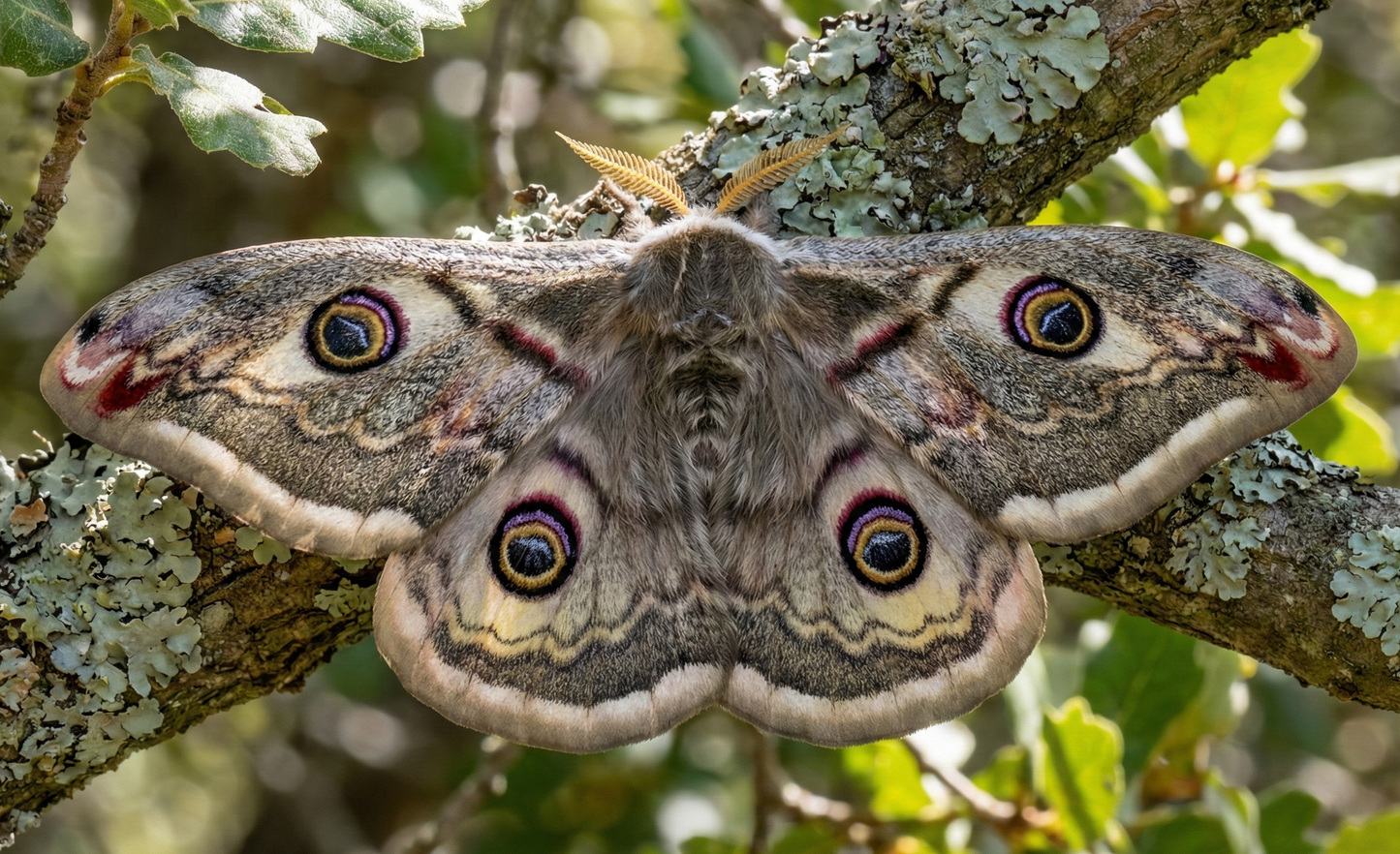 Südliches Kleines Nachtpfauenauge (Saturnia pavoniella)